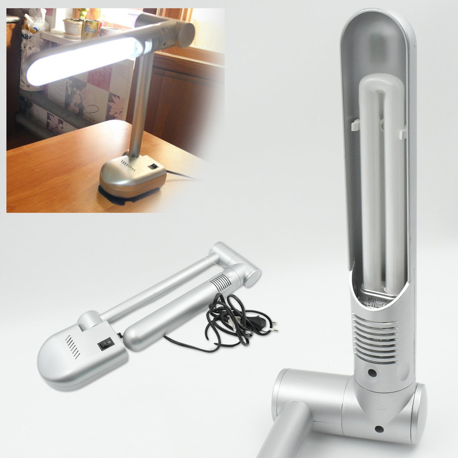4153 Multifunctional LED Desk Lamp Dimmable Office Lamp Children’s Student Desk Lamp Reading Lamp White Eye-Caring Desk Light, Energy Saving Desk Lamp Table Lamp - Study Desk Lamp (1 Pc) 4153 Multifunctional LED Desk Lamp Dimmable Office Lamp Children’s Student Desk Lamp Reading Lamp White Eye-Caring Desk Light, Energy Saving Desk Lamp Table Lamp - Study Desk Lamp (1 Pc)